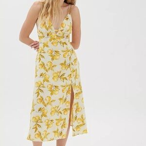 urban outfitters summer lemon dress